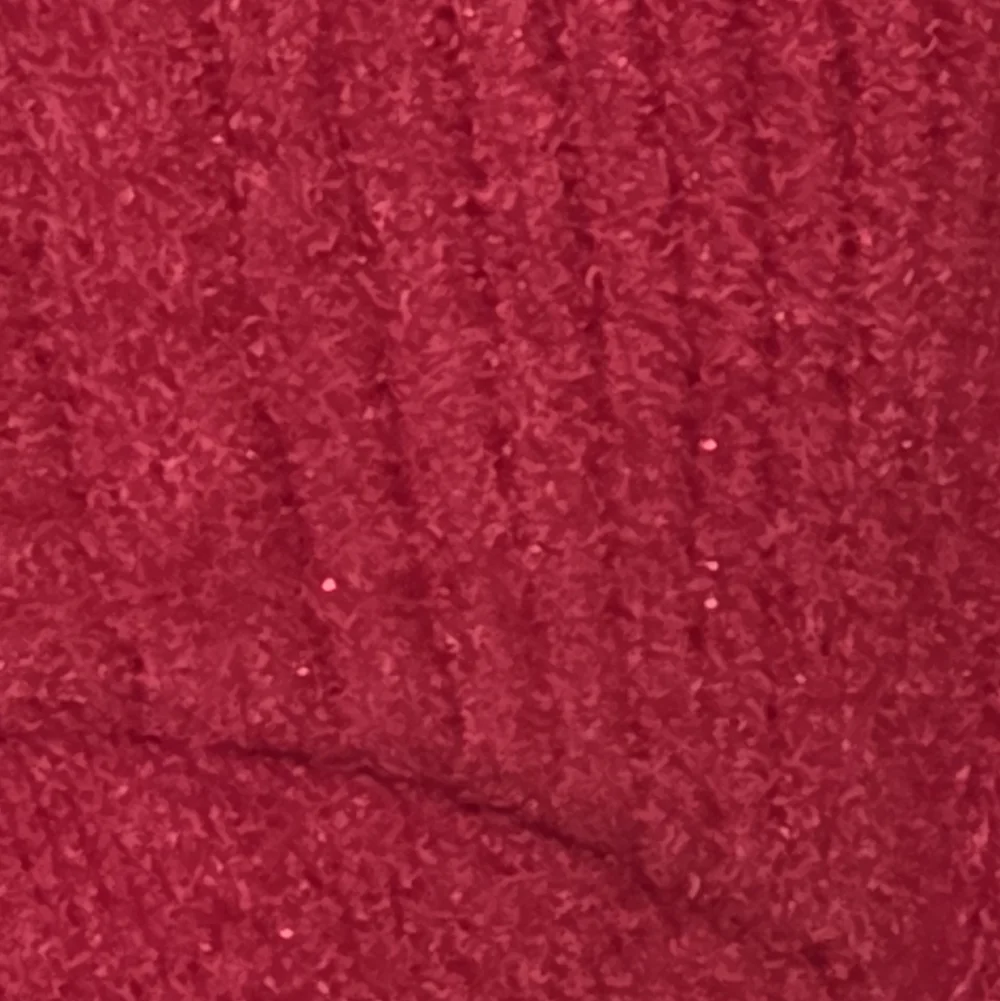 Worthington Red Metallic Knit Sweater L Scoop Neck Blouson Sleeve Holiday Top